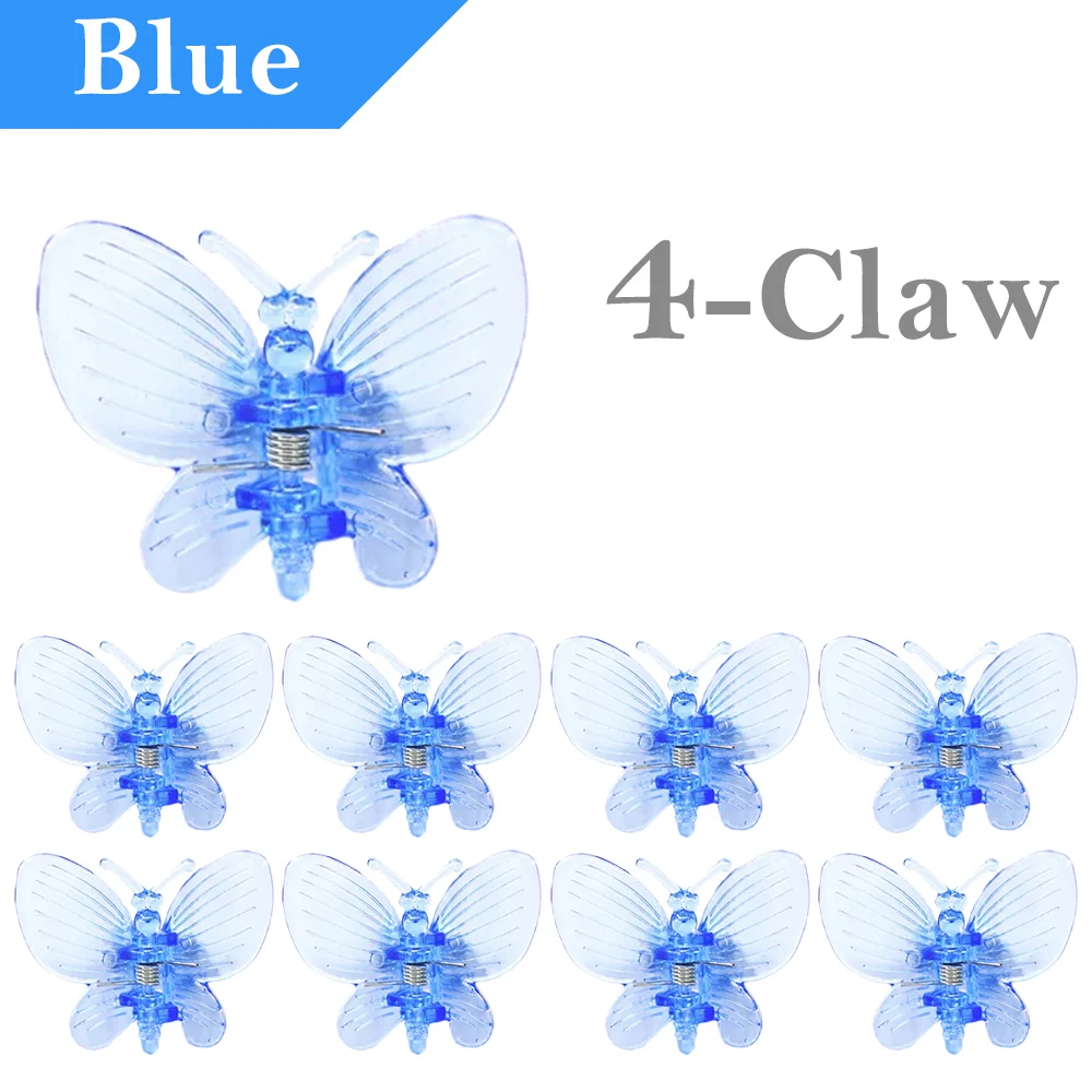 Butterfly Plastic Plant Clips - Orchid Flower Support Clamps for Stems and Vines (30/50/100 Pack)