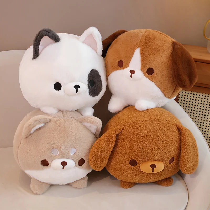 Cute Plush Dog Toys Teddy Shiba Inu Bulldog Beagle