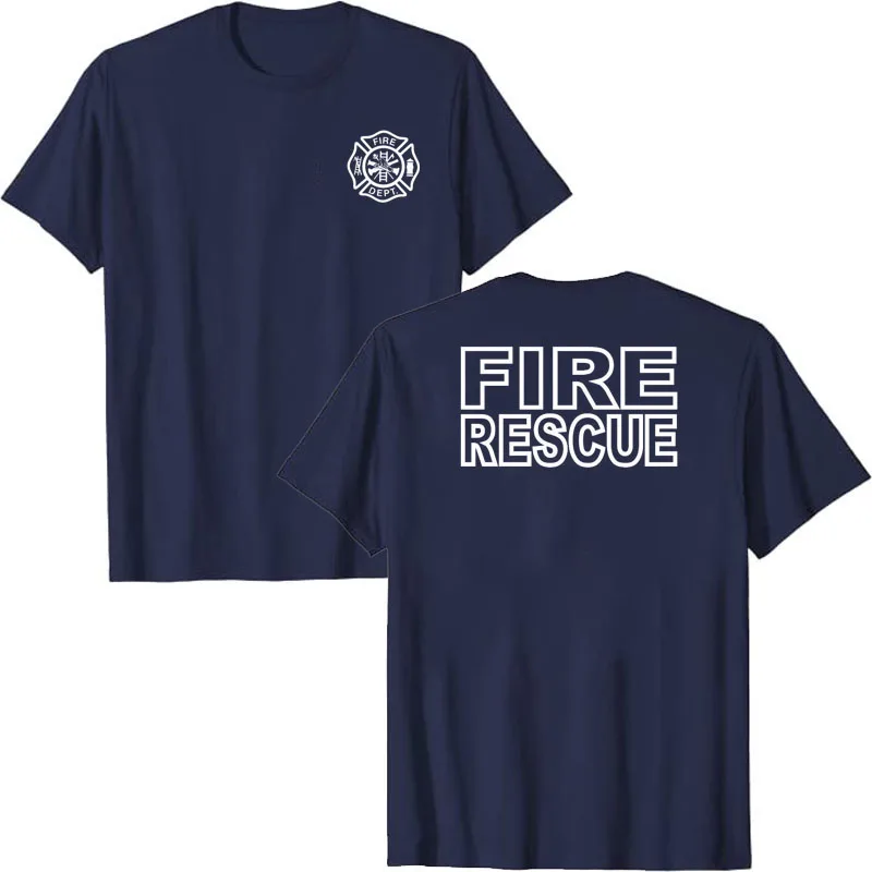 Camiseta De Bomberos Del Departamento De Rescate De Bomberos De La Florida De Miami-Dade, Negro, S