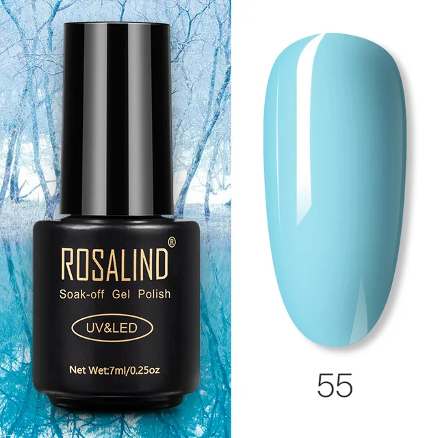 ROSALIND Nail Gel Polish Glitter Series Gel Varnishes All For Manicure Soak Off UV Lamp Nails Art Semi Permanent Gel Polish RA55