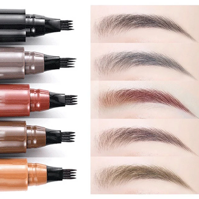 Four-pronged eyebrow pencil, four-end, long-lasting, non-smudged, water-resistant, anti-smudged eyebrow pencil 1