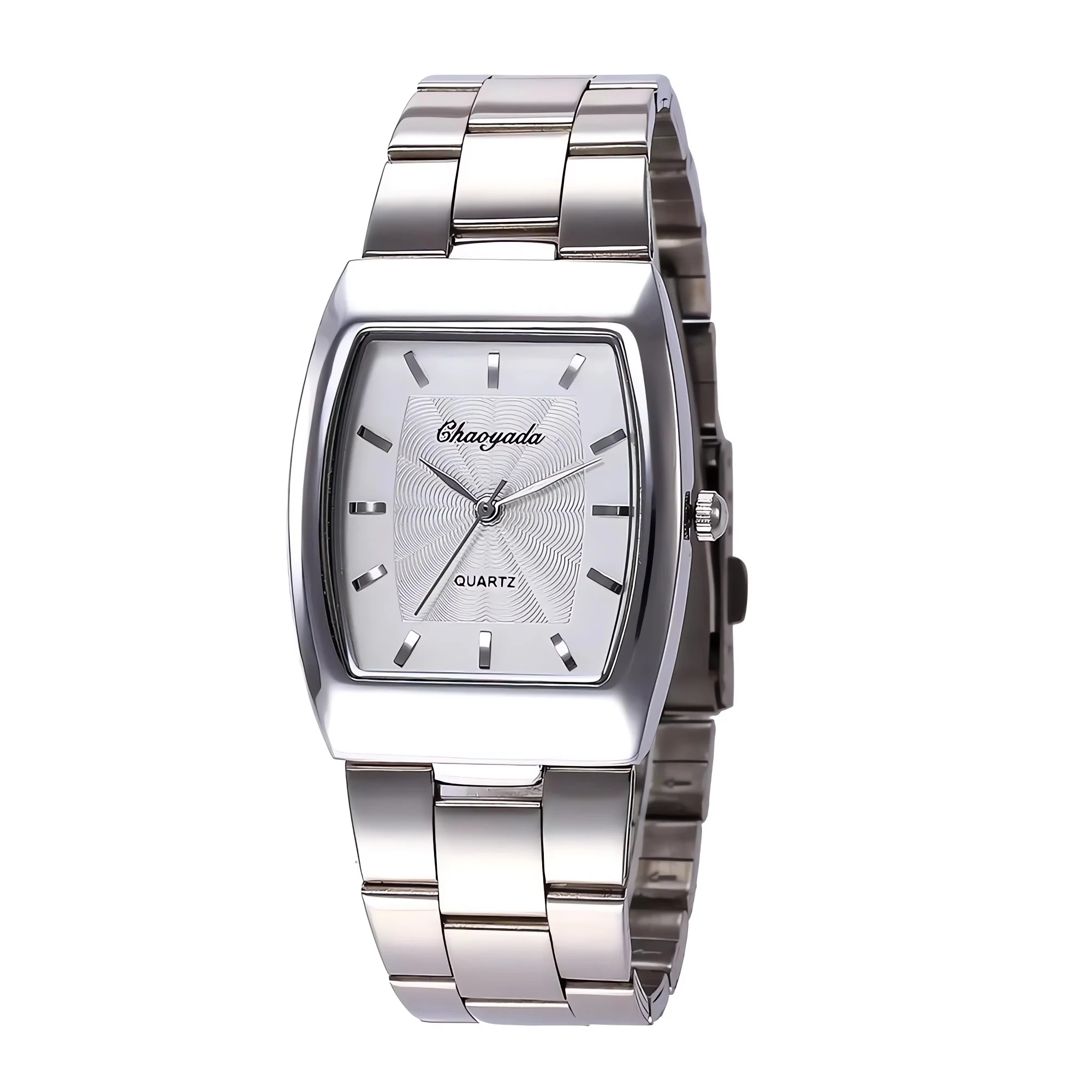 Elegant Square Steel Belt Watch
