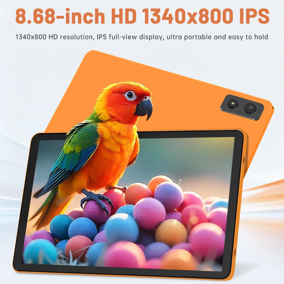ANRY 8,68 Zoll Android 16 4G Smartphone mit Anruffunktion, T616 Octa-Core-Prozessor, 16 GB RAM, 64 GB ROM, 5000 mAh Akku, WLAN, GPS, 2026 GB Tablet-PC mit SD-Kartensteckplatz_voghion.com
