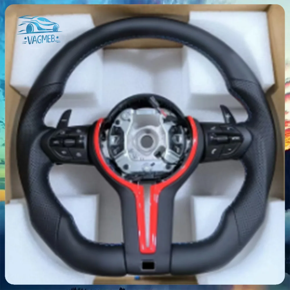 BMW F01 F06 F10 F11 F25 F26 F30 F31 F32 F12 F20 F21 F22 F33 F34 F36 M3 F80 M4 F82 M5 F90용 플랫 바텀 M 스포츠 스티어링 휠
