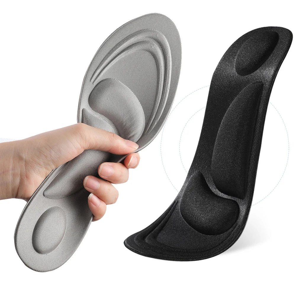

Sports 4D Memory Foam Orthopedic Insoles For Shoes Women Men Flat Feet Arch Support Massage Plantar Fasciitis Pad Soft Comfort