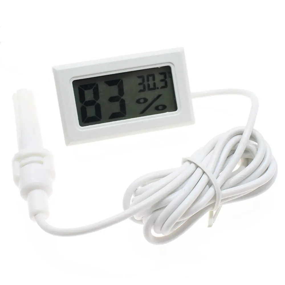 Beekeeping Beehive Mini Convenient Digital LCD Hygrometer Thermometer with Sensor Monitoring Display Humidity Detector Beekeeping Tools Beekeeping Accessories