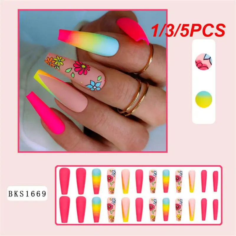 

1/3/5 шт., накладные ногти, износостойкие, водостойкие