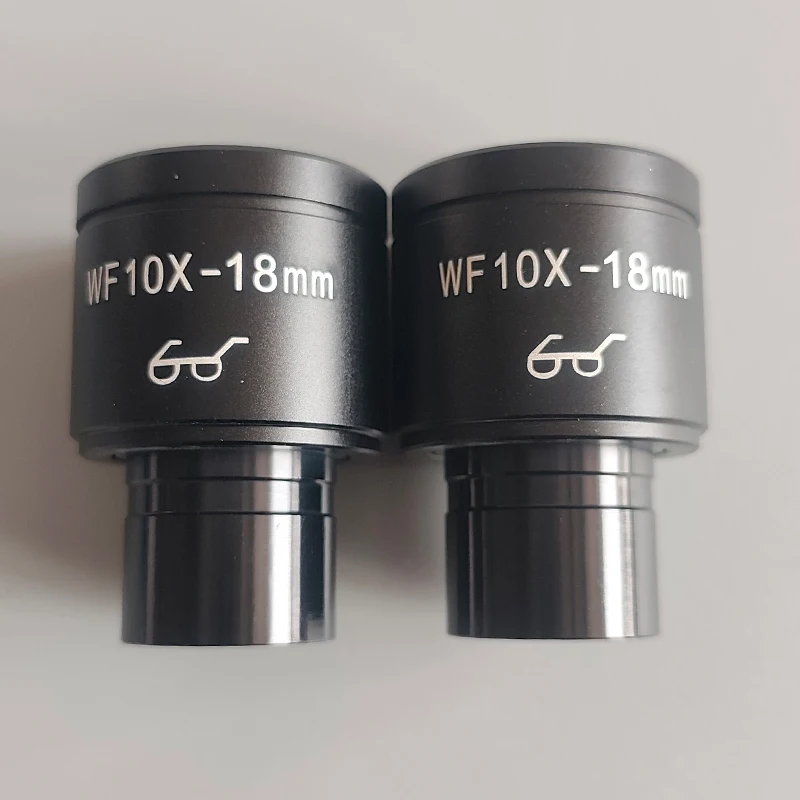 WF10X High Eye Point Wide-angle Eyepiece Field of View 18mm Interface 23.2mm Metal Coating For Biological Microscope Accessories 2