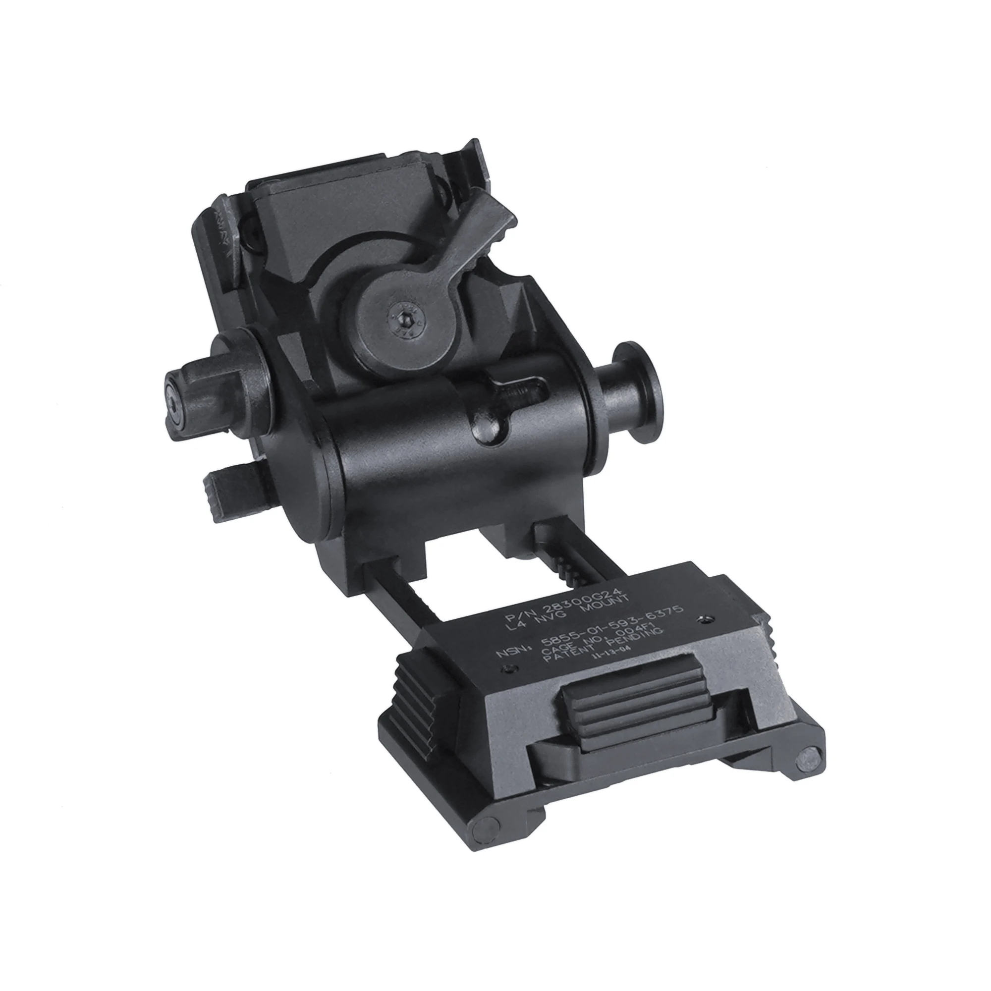 New Tactical L4G24 NVG Helmet Mount Hard-Anodized 2025 Version w Original Markings Balck and FDE color in stock