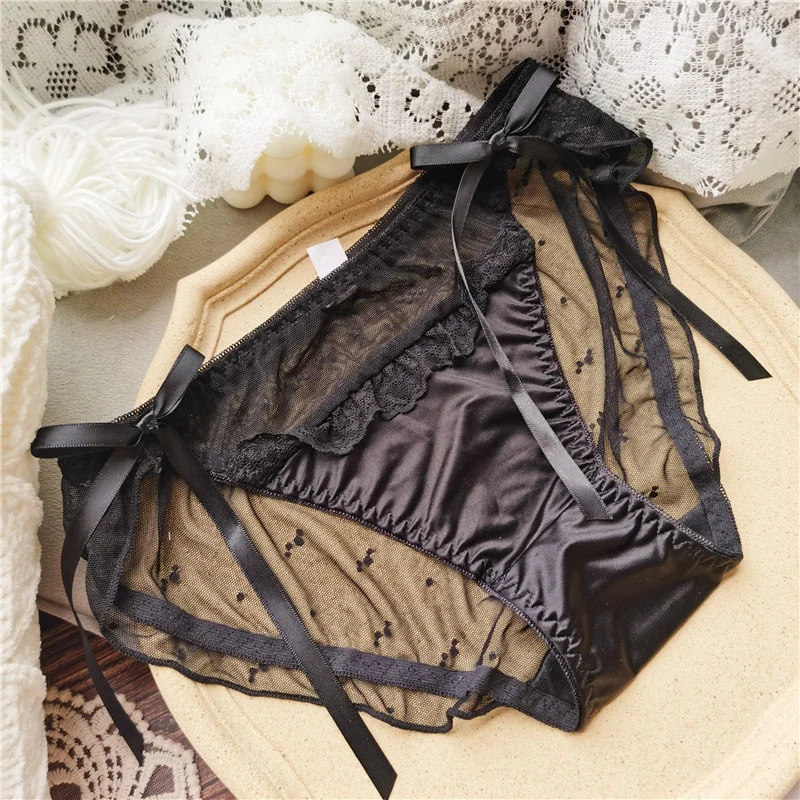 Satin Panties Sexy Transparent, Satin Lace Panties Women