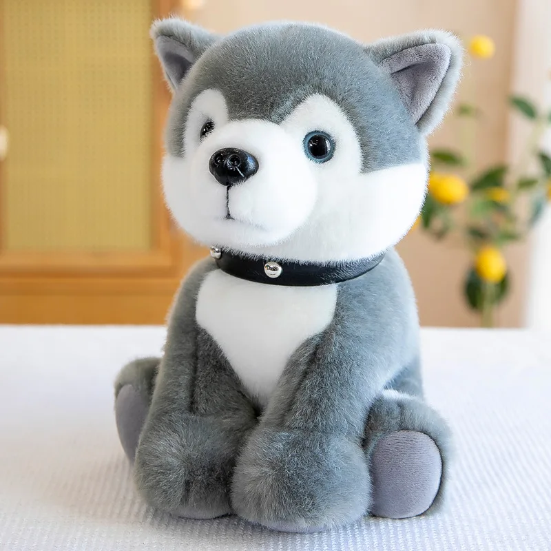 

New Like Real Prone Simulation Cat Dog Plush Doll Stuffed Pure Colors Bedroom Decor Kitten Toy Pets Animal Kids Christmas Gift