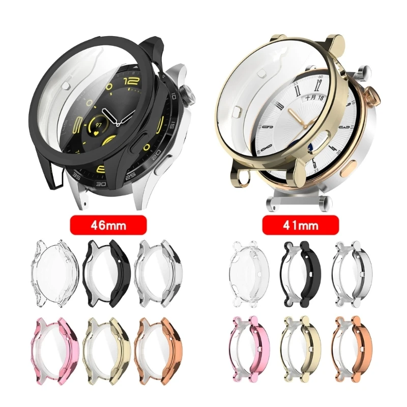 

Защита экрана мягкий корпус для Huawei Watch GT4 устойчивый к царапинам защитный чехол бамперы Корпус противоударный чехол