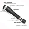 High Power T6 LED Flashlights Camping Torch 5 Light Modes Zoom Light Aluminum Alloys Waterproof Material External 18650 Battery 3