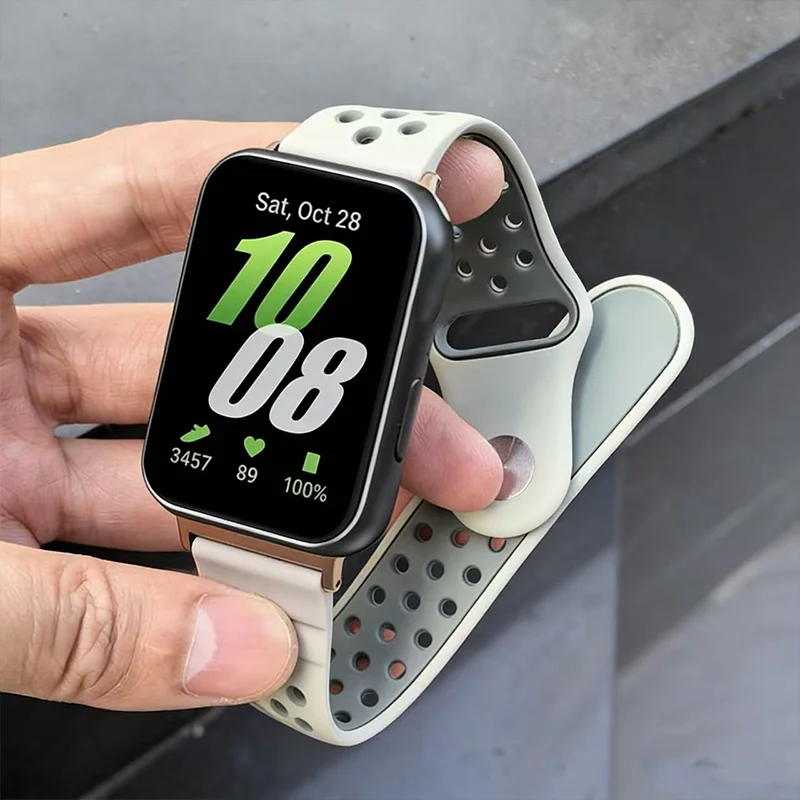 Breathable Soft Silicone Adjustable Sport Wristband Bracelet