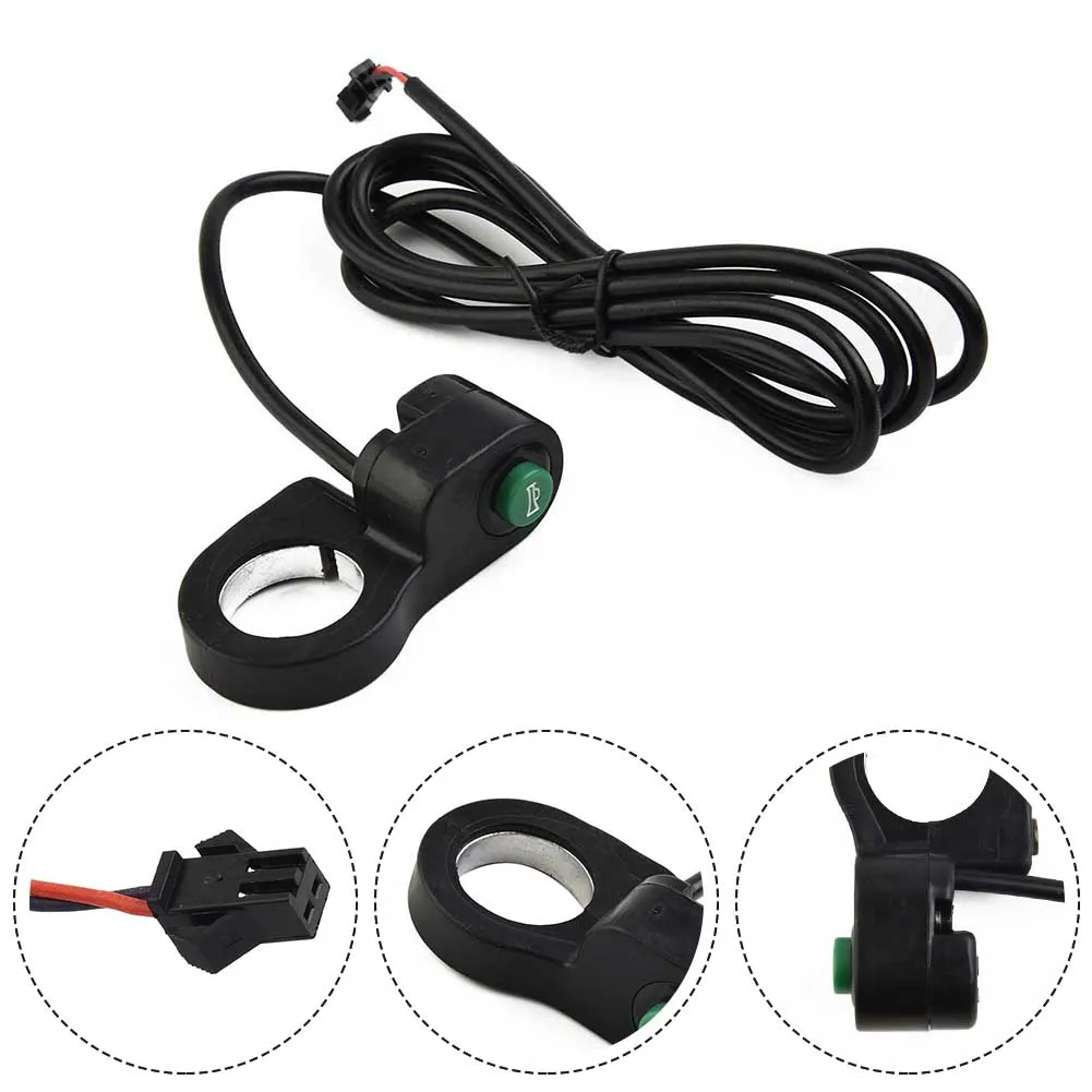 Contact Switch Motorcycle Switch 22.5mm Diameter Black Durable High Quality Plastic Electric Bicycle