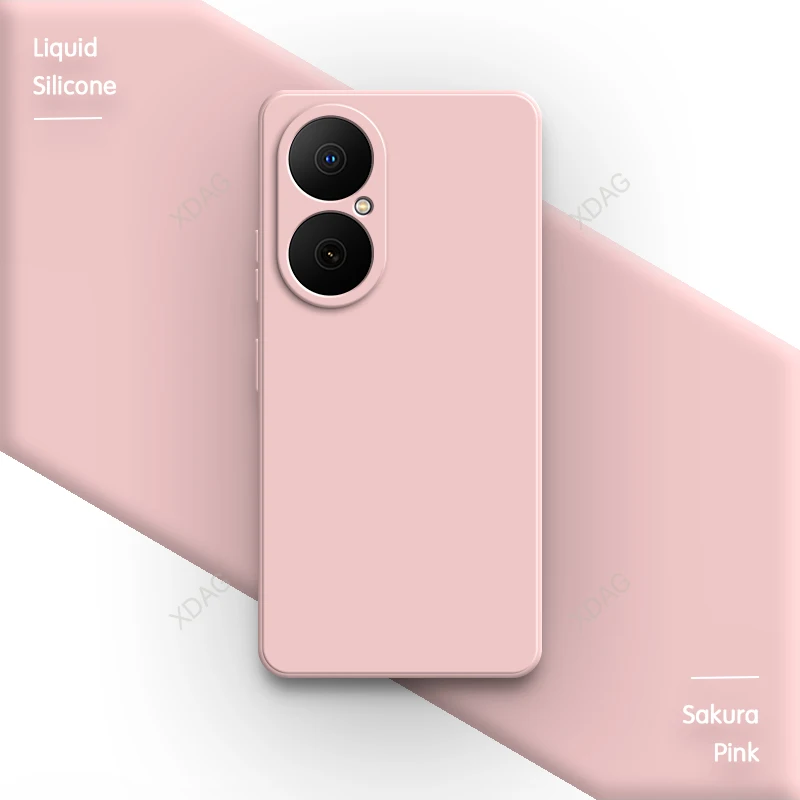Classic Square Silicone Phone Case with Camera Protection for Huawei Nova Y73 Enjoy 80 5G