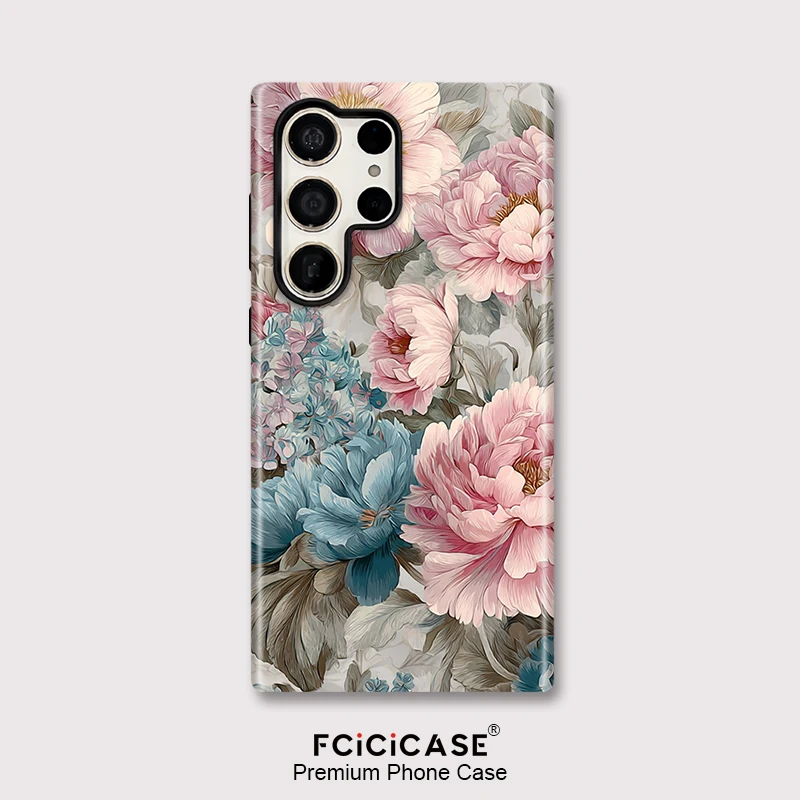 Luxury Shockproof Flower Pattern Silicone Case