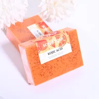M + 100G gommage de nettoyage en profondeur des mains exfoliant acide kojique curcuma citron Orange vitamine C savon hydratant 5