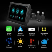 7"Motorcycle GPS Navigation Recorder Wireless CarPlay Android Auto Multimedia Player IP67 Waterproof Screen Bluetooth 2024 New - Image 2