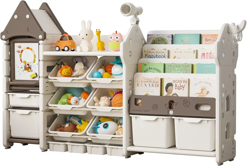 Magic Castle Toy Storage Bookshelf Organizer with Accessories