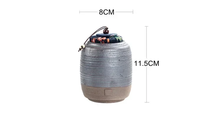 Mini Sealed Pu'er Dried Fruit Storage Jar Portable Travel Tea Storage Box Tank Container Chinese Style Retro Ceramic Tea Caddy 6