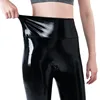 Fashion PU Leather Pencil Pants Women Shiny PVC Leggings Trousers High Waist Ladies Sexy Slim Elastic Pants Bodycon Streetwear 3