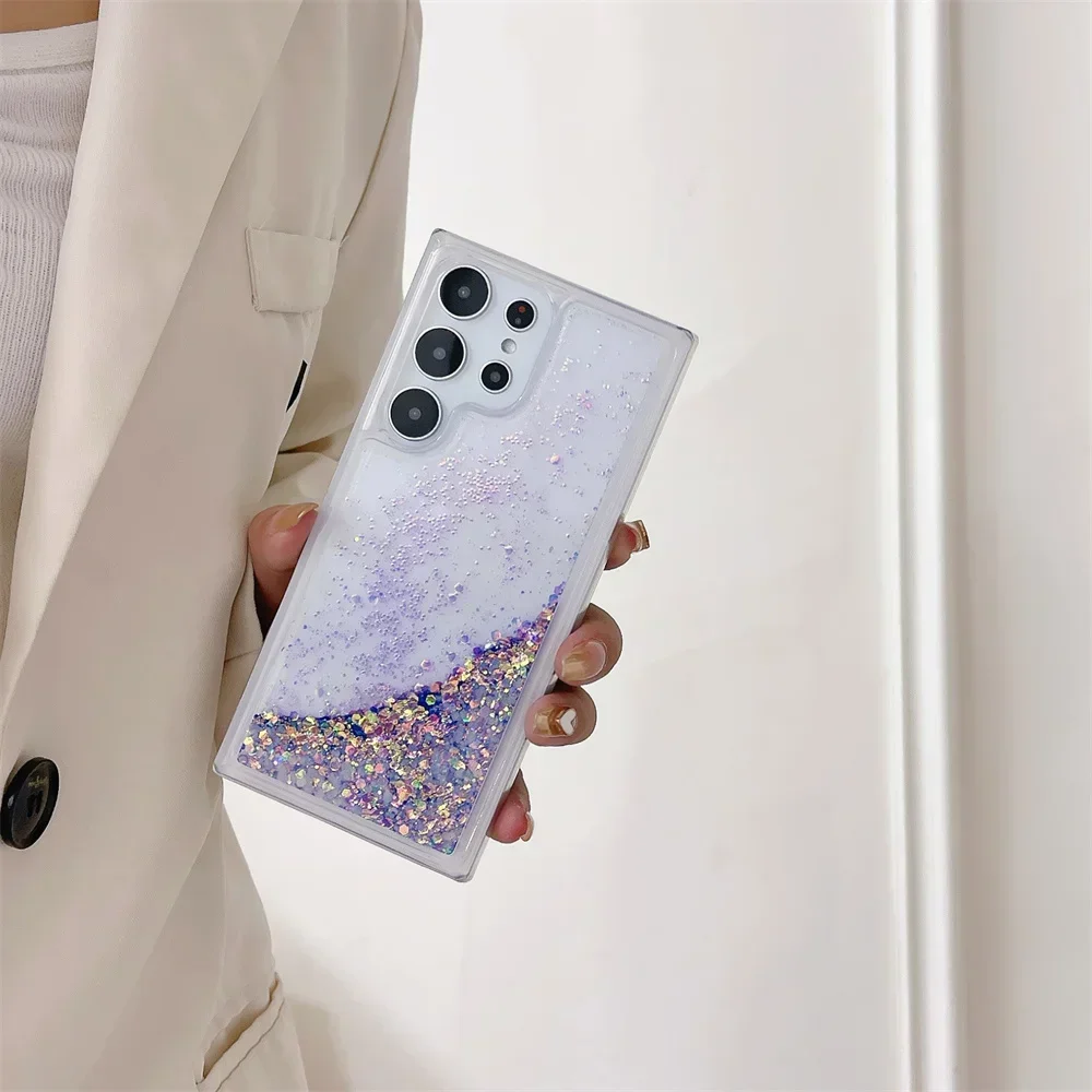 Glitter Luminous Quicksand Clear TPU Phone Case