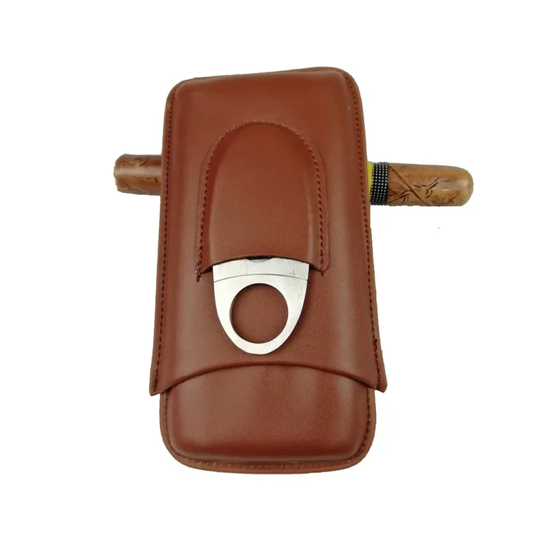 Time C Club 4-Finger Portable Travel Leather Cigar Case, Cigar Cutter,  Cigar Humidor with Cigar Cutt…See more Time C Club 4-Finger Portable Travel