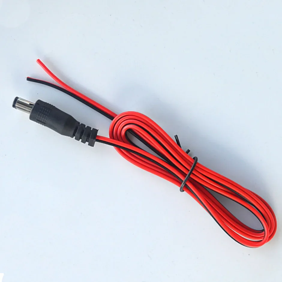 DC 5.5*2.1mm 전원 연장 케이블 플러그 자동차 모니터 서브우퍼 사운드 반전 이미지 디스플레이 백업 카메라 전원 코드