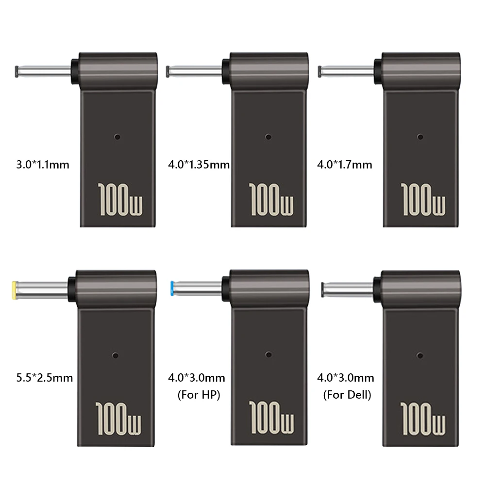 USB 타입-C 여성 DC 남성 어댑터 PD 100W 노트북 전원 충전기 커넥터 에이서 삼성 울트라 북 아수스 19V 레노버