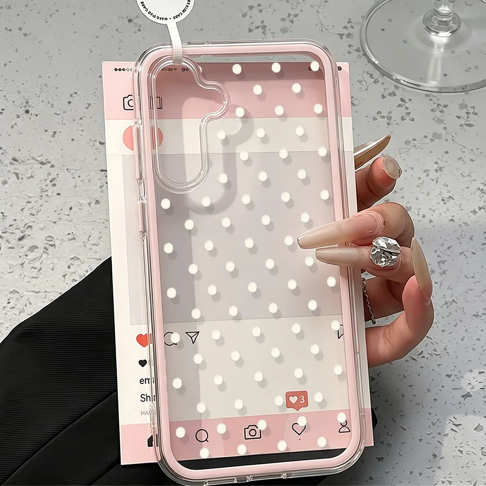 Glossy Cute Polka Dot Phone Case