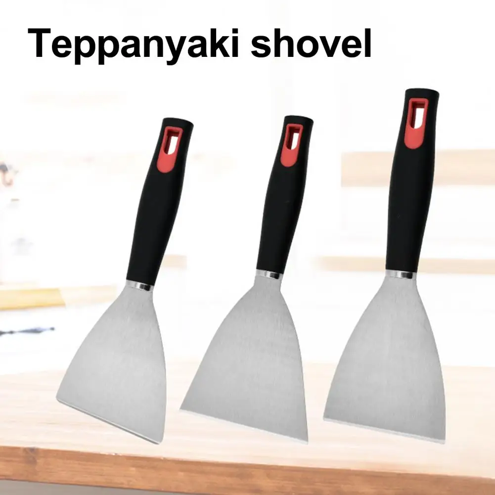 

Шпатель Teppanyaki, антипригарный шпатель для жарки, устойчивый к высоким температурам, металлический шпатель для жарки, набор
