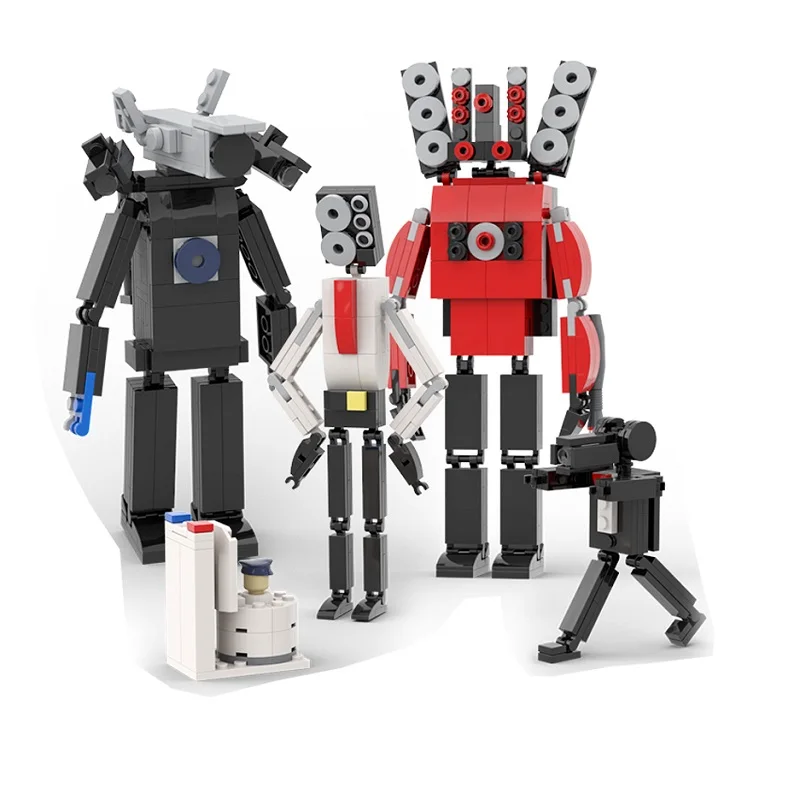 Moc Skibidi Toilet Woffer Man Building Blocks Set for Camera Man