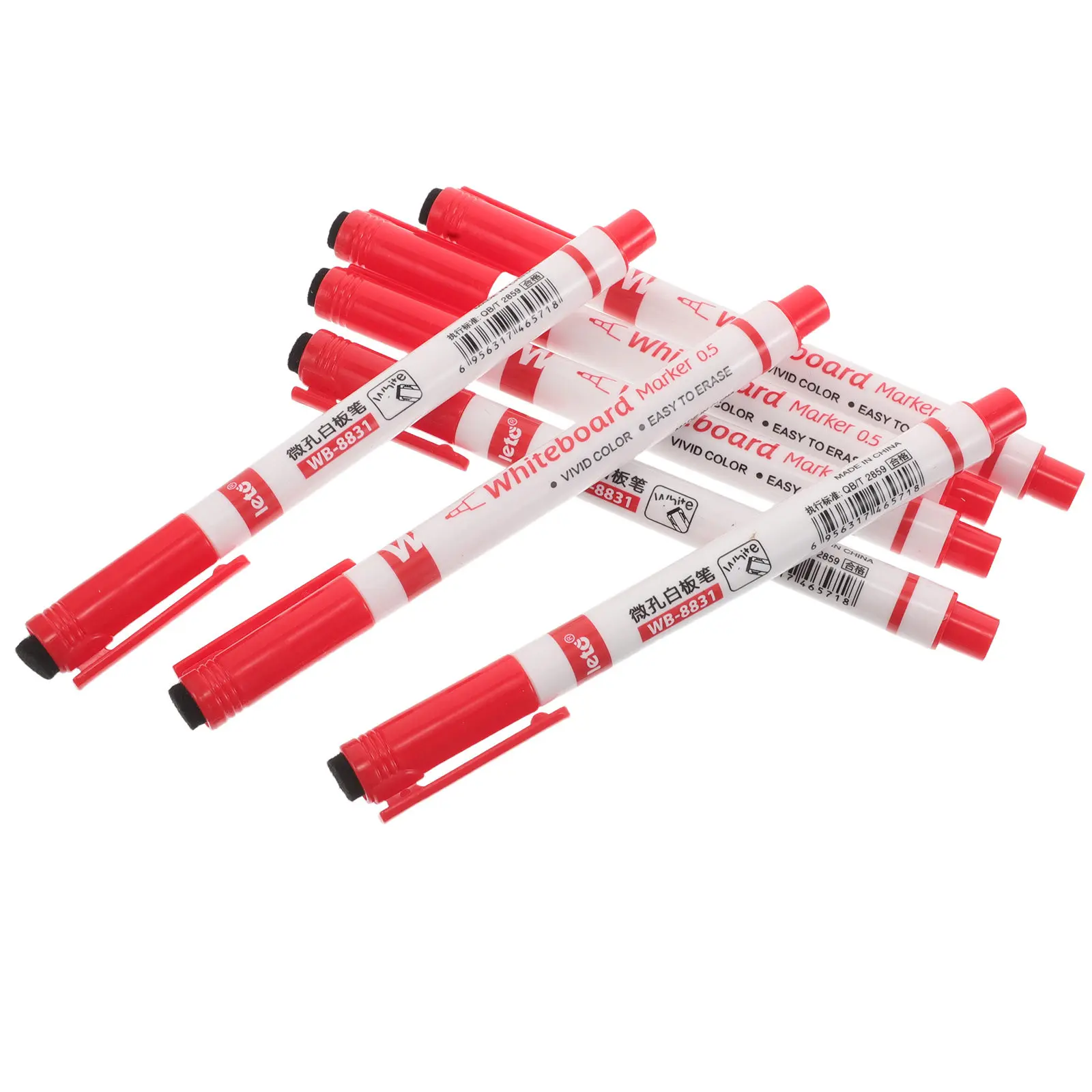 20Pcs 엑스트라 파인 팁 0.5mm 드라이 지우기 마커 교실 교육 사무실 프리젠 테이션을위한 세척 가능 지울 수있는 화이트 보드 펜