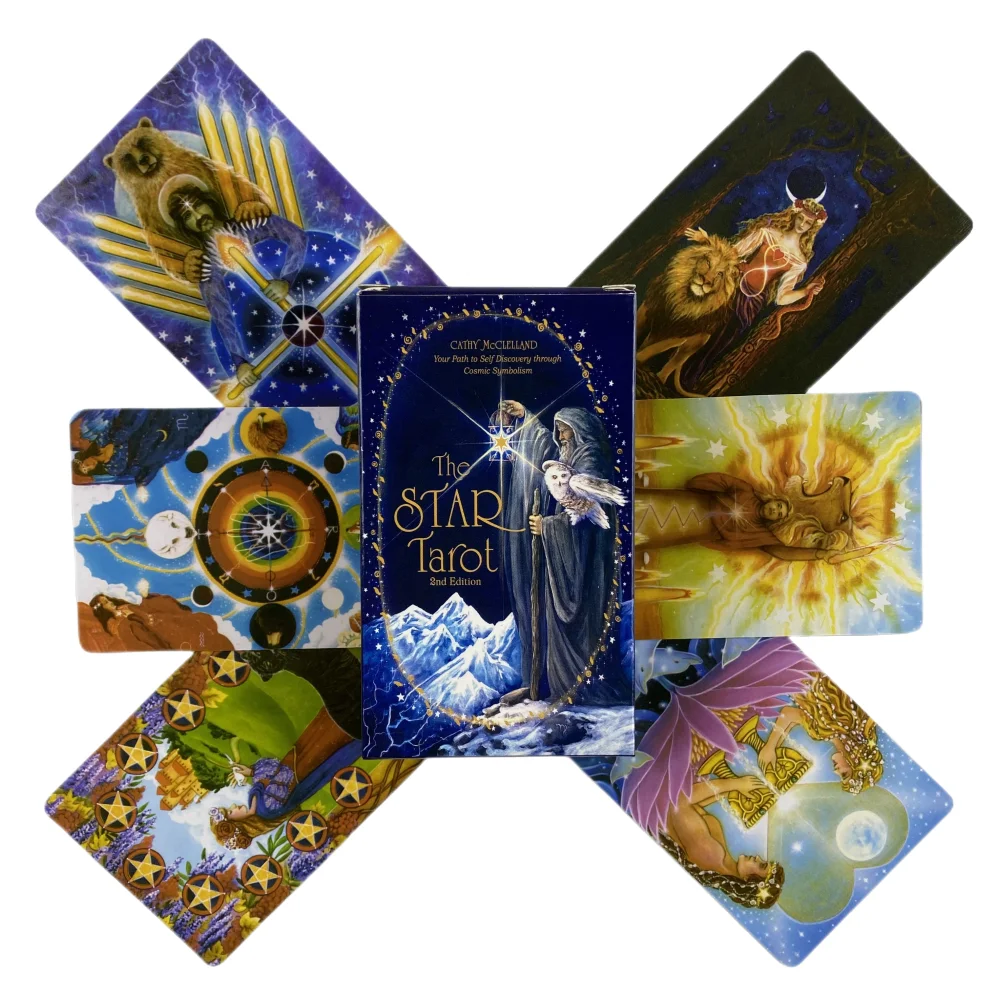 

The Star Tarot Cards Deck Oracle Divination Board Game Fun Fortune-telling Beginner Version Edition For Party Play