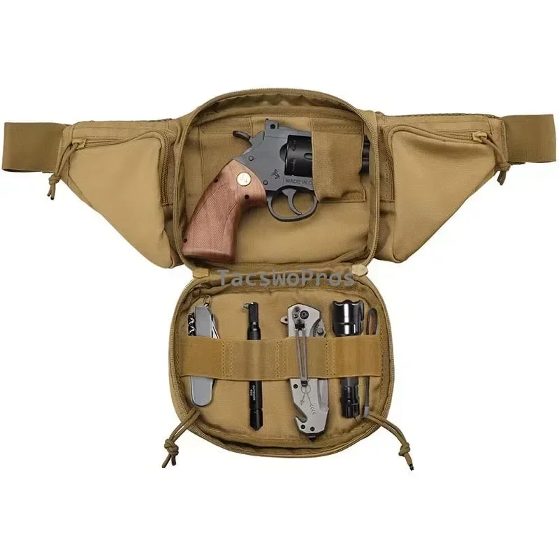 Tactical Gun Waist Bag Holster Chest Training Hiking Shooting Hunting Pistol Holster Bag Cs Airsoft Paintball Combat Bags 5
