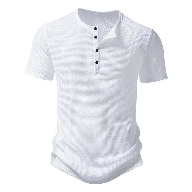 Men's breathable mesh shirt - elastic nylon ice silk fabric, short sleeve, button-down, lightweight moisture absorption, suitabl 3