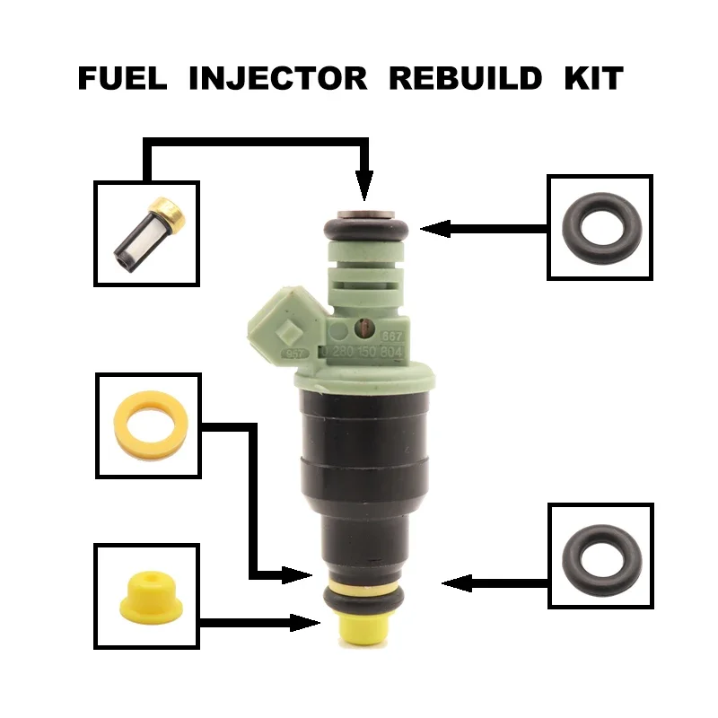 Fuel Injector Repair Kits for Citroen Renault Volvo 940 740 760 2.3L 1990-1995 852-12146 0280150804