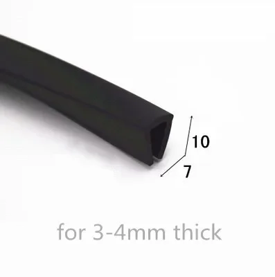 Durable Rubber U Strip Edge Protector