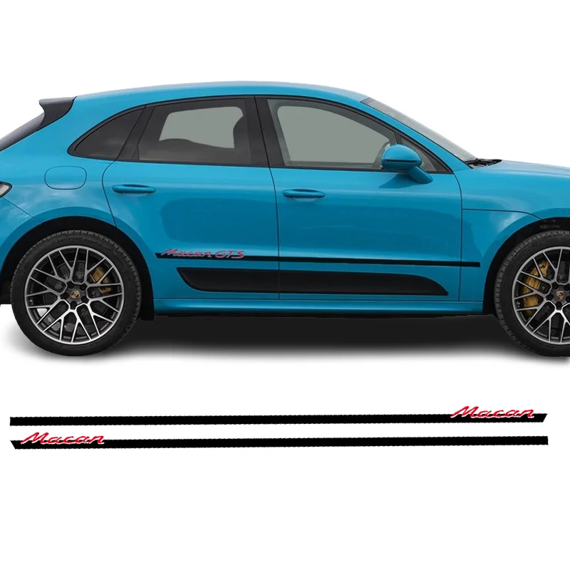 Sport Styling Vita Linea Gonna Striscia Vinile Adesivo Decalcomania Adesivi Grafici Pellicola Avvolgente Per Porsche Macan S Turbo Gts
