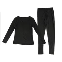Ensembles de sous-vêtements thermiques pour femmes, caleçons longs avec doublure en polyester, chaleur d'hiver pour le ski et l'humidité froide 5