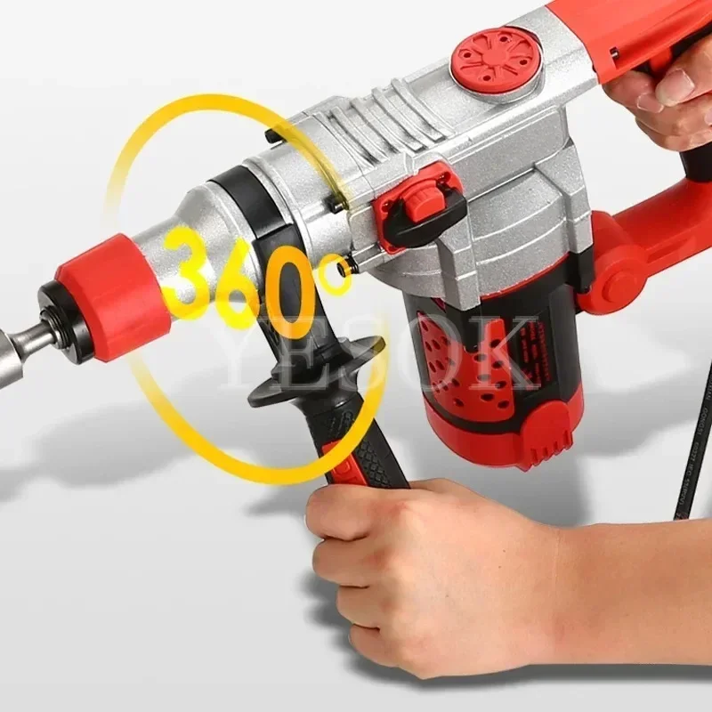 Rotary Hammer Impact Drill Set 2200W Multi-Function Electric Hammer/Drill/Electric Pick 4 IN1 Electric Concrete Perforator 2200W 4