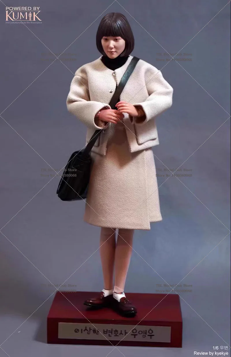 오리지널 KUMIK KMF23-WOO005 1/6 Collectible Korea Movie 특별한 변호사 우 풀 세트 박은빈 여성 액션 피규어