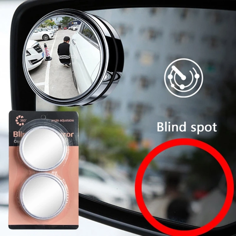 

Adjustable Blind Spot Mirror Auto Car Rear View Auxiliary Mirror Wide Lens Dropship