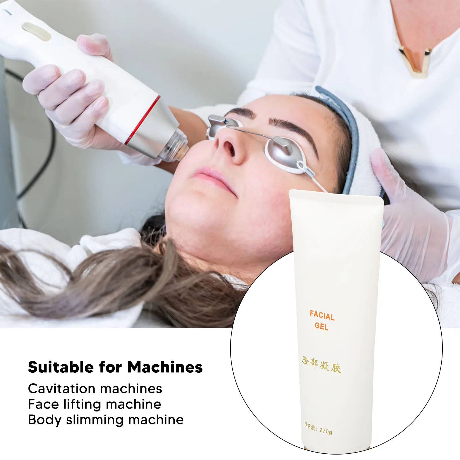 270g Cavitation Conductive Gel for Face Lifting Machine Moisturizing Conductive Gel Face Lifting Microcurrent Conductive Gel