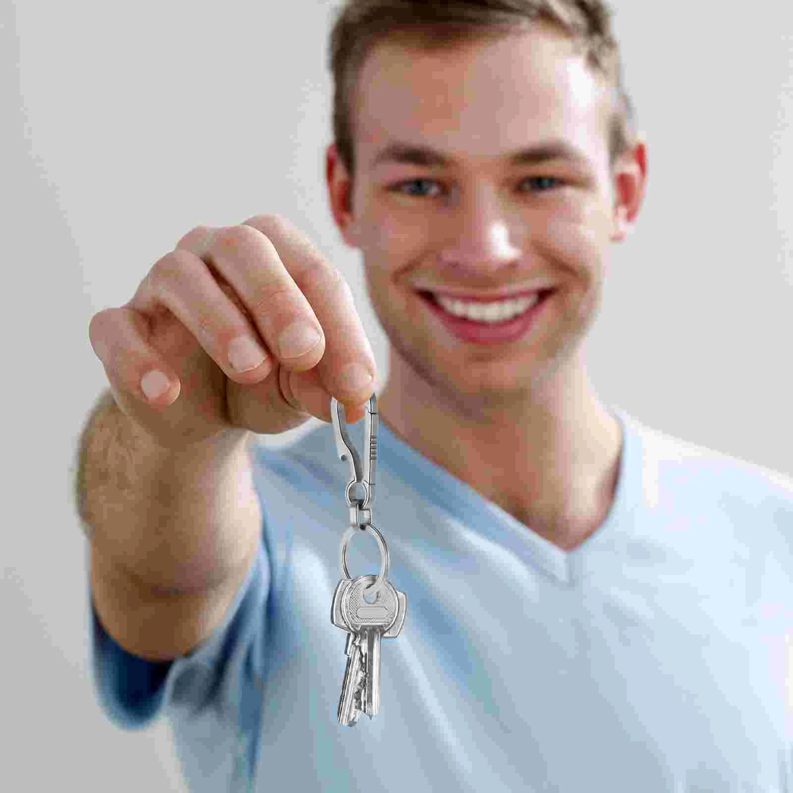 

Carabiner Key Multi-function Metal Ring Bottle Beer Opener Heavy Duty Keychain Bottle Opener Tool Outdoor Climbing Accessory