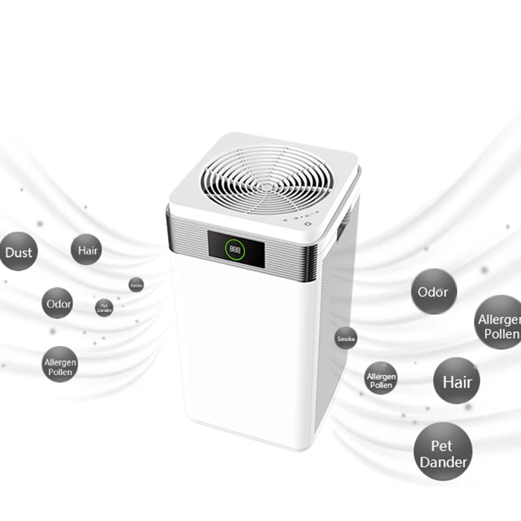 

Hotel Air Purifier Big Area Room Air Cleaner H13 Hepa Home Air Purifier