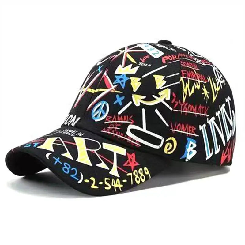 

New Black Baroque Baseball Hat Men and Women Hip Hop Trendy Fashion Card Cap Summer Peaked Cap Sun C60