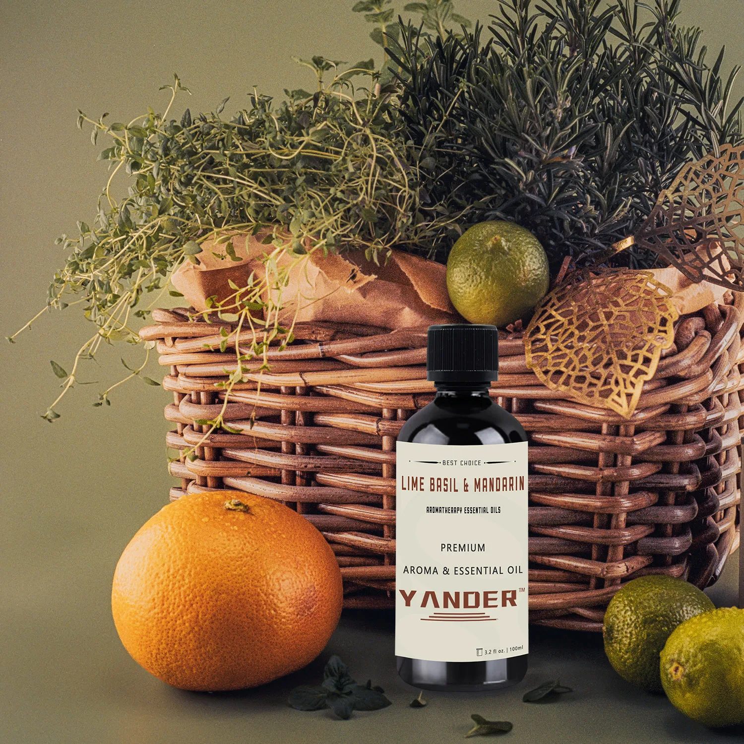 Yander 50ml 100ml Lime Basil & Mandarin Scented Candle Oil For Candle Making Aromatherapy Oil Fragrance fragrance oil essential oil set aromatherapy refill liquid body massage oil