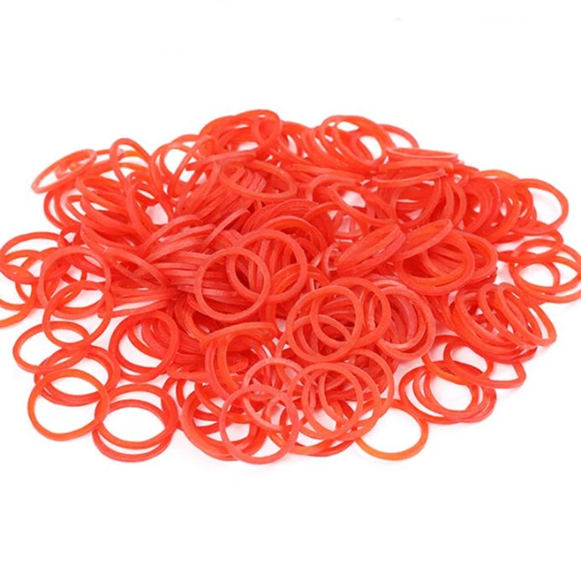 100Pcs Mini Rubber Bands Office Rubber Ring 16x1.4mm Soft Elastic Bands  Stationery Holder Band Loop